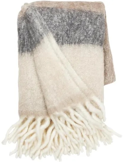 Cozy Living Mathea Tæppe Striped Taupe